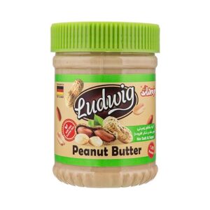 کره بادام زمینی بدون شکر و نمک 350گرمی لودویگ