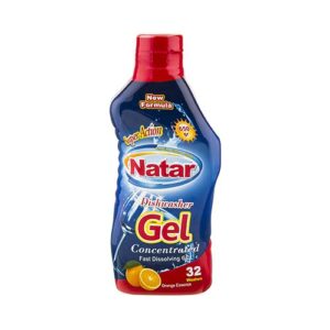 ژل ماشين ظرفشويي با اسانس ليمو 650 ميلي ليتري ناتار