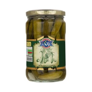خیارشور ممتاژ 660g شیشه رازک