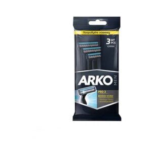 تیغ یکبار مصرف سه لبه صابون دار 3 عددی مردانه آرکو