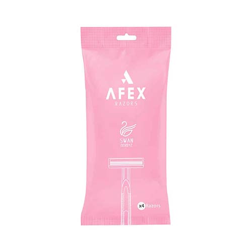 خودتراش دولبه سوان 4 ع صورتی افکس خودتراش دولبه سوان 4 ع صورتی افکس