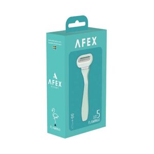 خودتراش پنج لبه فلامینگو سبز افکس