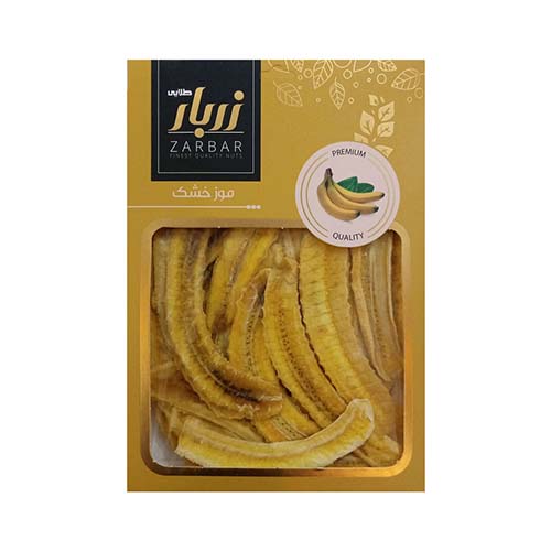 موز خشک 240 گرم زربارطلایی موز خشک 240 گرم زربارطلایی