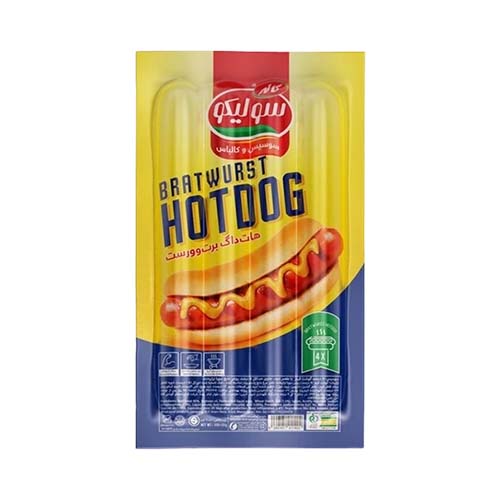 هات داگ برت وورست 300گ 80% سولیکو هات داگ برت وورست 300گ 80% سولیکو