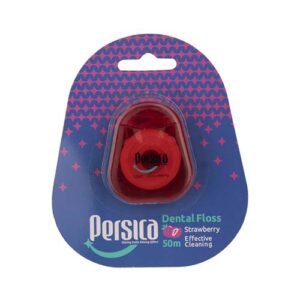نخ دندان پلی آمیدی توت فرنگی 50م پرسیکا