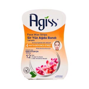 نوار موبر صورت 10ع با 2ع دستمال پاک کننده پوست خشک آگیس