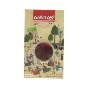 زعفران نیم گرم قوطی گرد شاهنامه نوین زعفران