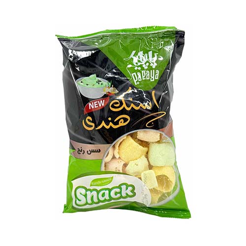 اسنک هندی طعم سس رنچ 80گ پاپایا اسنک هندی طعم سس رنچ 80گ پاپایا