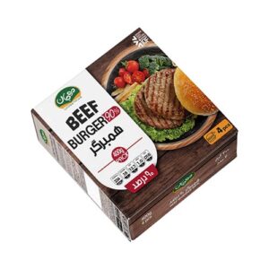 همبرگر 90% گوشت قرمز 400 گ مزرعه موجان