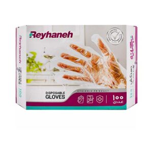 دستکش یکبار مصرف 100 عددی سلفونی ریحانه