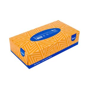 دستمال کاغذی دولا جعبه ای 100 برگ کیولین