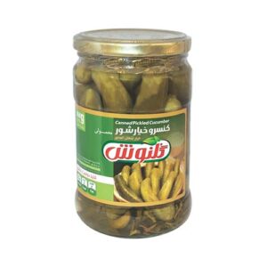 خیار شور شیشه ای معمولی 650گ گلنوش