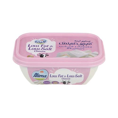 پنیر کم چرب و کم نمک غنی D3 پروبیوتیک 250گرم آلیما پنیر کم چرب و کم نمک غنی D3 پروبیوتیک 250گرم آلیما