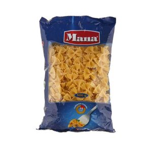 ماکارونی فرمی پروانه شیاردار کوچک مانا