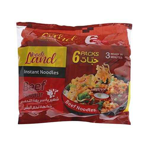 پک نودالیت گوشت 6 ع 75 گ نودیلند پک نودالیت گوشت 6 ع 75 گ نودیلند