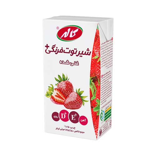 شیر توت فرنگی 200cc اسلیم کاله شیر توت فرنگی 200cc اسلیم کاله