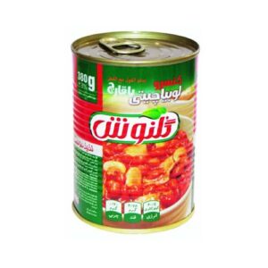 کنسرو لوبيا ساده 380 گرمي آسان بازشو گلنوش
