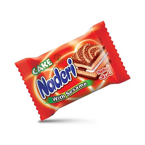 کیک پذیرایی کنجد55g نادری کیک پذیرایی کنجد55g نادری