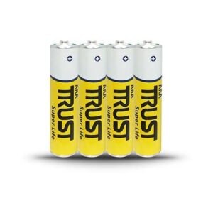 باتری نیم قلمی سوپر لایف 4 عددی TRUST