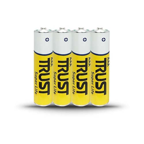 باتری نیم قلمی سوپر لایف 4 عددی TRUST باتری نیم قلمی سوپر لایف 4 عددی TRUST