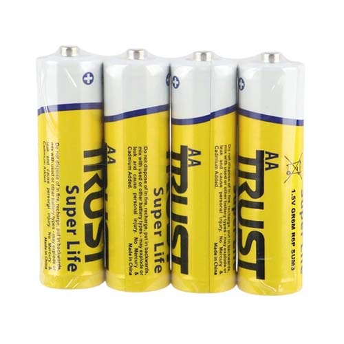 باتری قلمی سوپر لایف 4 عددیTRUST باتری قلمی سوپر لایف 4 عددیTRUST