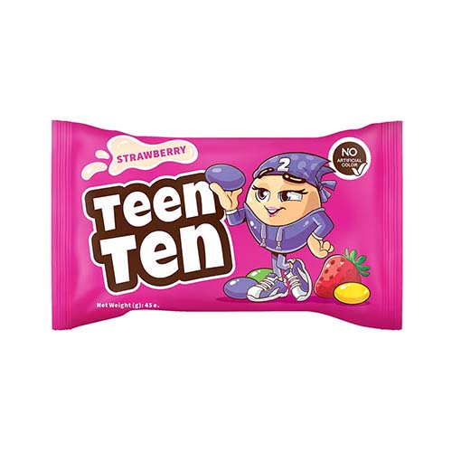 شوکو دراژه شکلات سفيد طعم توت فرنگي با رنگ طبيعي 45گ تين تن شوکو دراژه شکلات سفيد طعم توت فرنگي با رنگ طبيعي 45گ تين تن