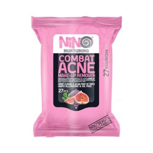 دستمال مرطوب آرايش پاک کن 27 برگ ضد آکنه نينو