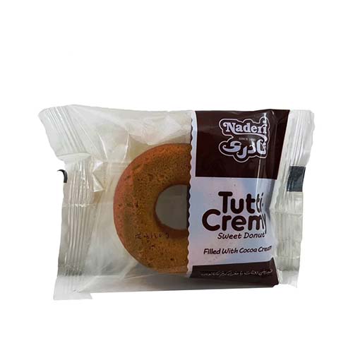 دونات توتی کرمی کاکائو 60گ نادری