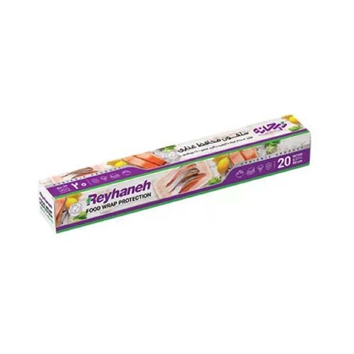 سلفون محافظ غذا 20 متري عرض 40 ريحانه سلفون محافظ غذا 20 متري عرض 40 ريحانه