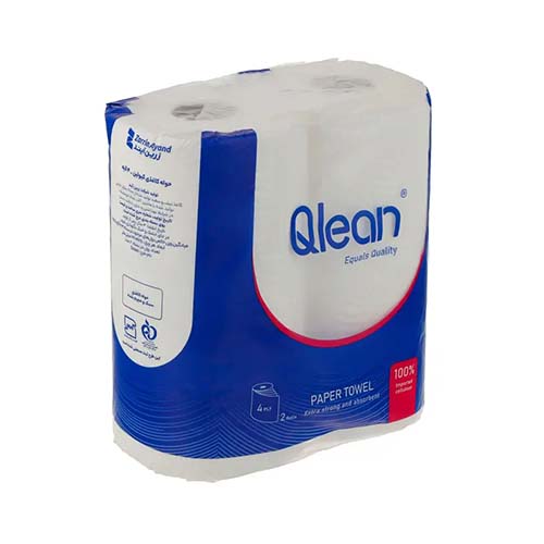 دستمال کاغذی حوله ای چهارلا نایلونی 2 رول کیولین دستمال کاغذی حوله ای چهارلا نایلونی 2 رول کیولین