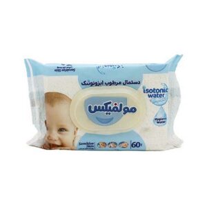 دستمال مرطوب ایزوتونیک پوست مرطوب 60ع مولفیکس