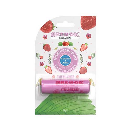 بالم مرطوب کننده لب با طعم توت فرنگی مدل strawberry 4.5 g آر یو اوکی بالم مرطوب کننده لب با طعم توت فرنگی مدل strawberry 4.5 g آر یو اوکی