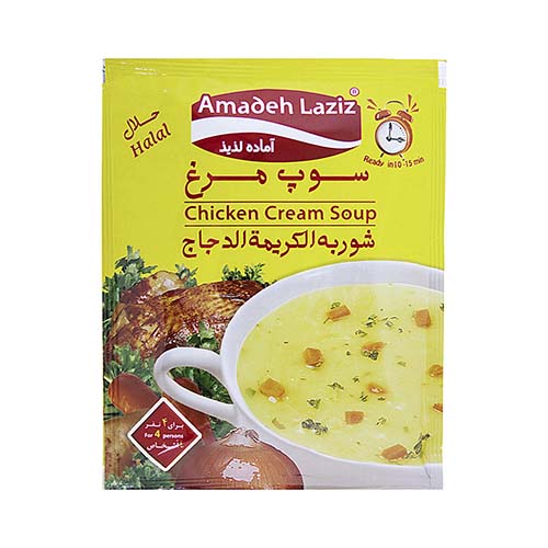 سوپ مرغ آماده 61g آماده لذیذ سوپ مرغ آماده 61g آماده لذیذ