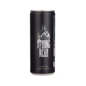 نوشابه انرژی زا گازدار 250 میل strongbear