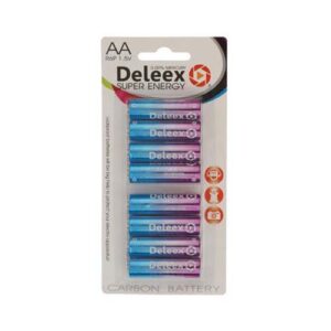 باطری AA کربن زینک8عددی Deleex