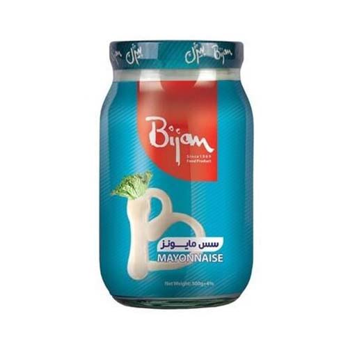 سس مایونز ظرف شیشه ای 500 گرمی بیژن سس مایونز ظرف شیشه ای 500 گرمی بیژن