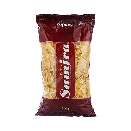 ماکارونی فرم پروانه ای 500g سمیرا ماکارونی فرم پروانه ای 500g سمیرا