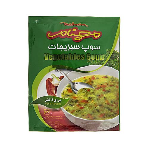 سوپ سبزیجات پاکت 75 گرمی- مهنام سوپ سبزیجات پاکت 75 گرمی- مهنام