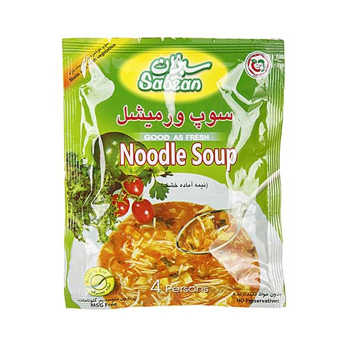 سوپ ورمیشل70gسبزان سوپ ورمیشل70gسبزان