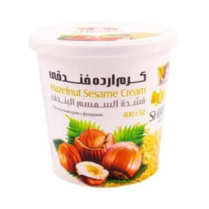 کرم ارده فندق 400g شیر رضا