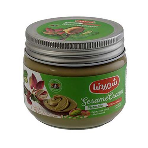 کرم ارده پسته 200g شیر رضا کرم ارده پسته 200g شیر رضا