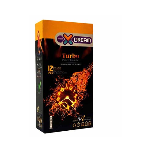 کاندوم توربو تاخیری تحریک کننده خاردار Turbo ایکس دریم کاندوم توربو تاخیری تحریک کننده خاردار Turbo ایکس دریم