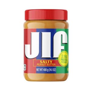 کره بادام زمینی نمکی 400گ جی ال اف