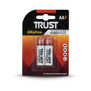 باتری قلمی آلکالاین 2 عددیTRUST