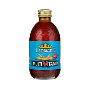 نوشابه انرژی زا حاوی مولتی ویتامین بطری شیشه ای 240 میلی لیتر