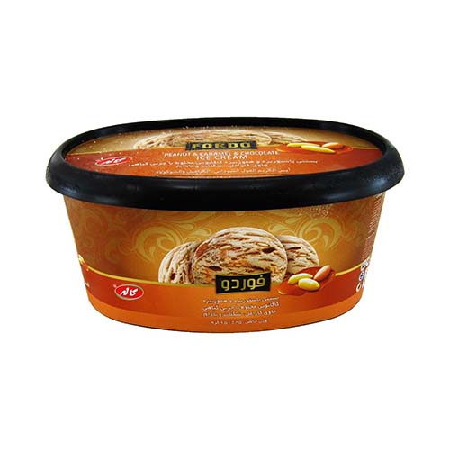 بستنی کارامل و بادام زمینی و شکلات فوردو650گرم کاله بستنی کارامل و بادام زمینی و شکلات فوردو650گرم کاله