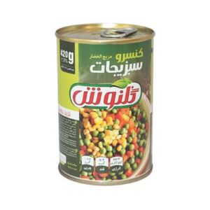 کنسرو مخلوط سبزیجات 420 گرم با درب آسان باز شو گلنوش
