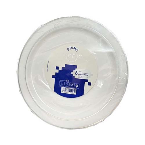 بشقاب الماس بزرگ شيشه اي 6 عددي پيکنيک بشقاب الماس بزرگ شيشه اي 6 عددي پيکنيک