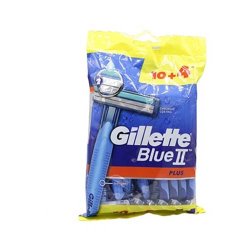 خودتراش 2 لبه بلوتو پلاس 10+4 ژيلت خودتراش 2 لبه بلوتو پلاس 10+4 ژيلت