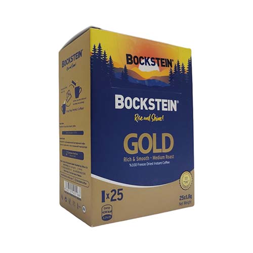 ساشه قهوه فوری گلد 1.8 گ 25ع بوکشتاین ساشه قهوه فوری گلد 1.8 گ 25ع بوکشتاین